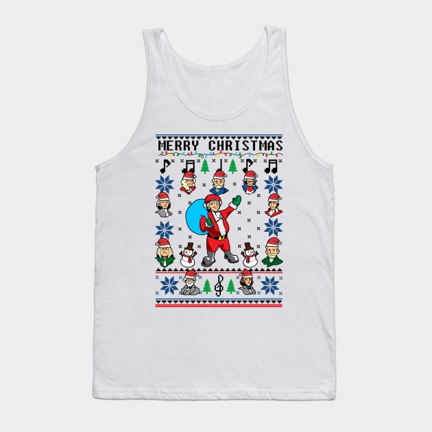 Classical Music Lover Christmas Sweater Tank Top by KsuAnn